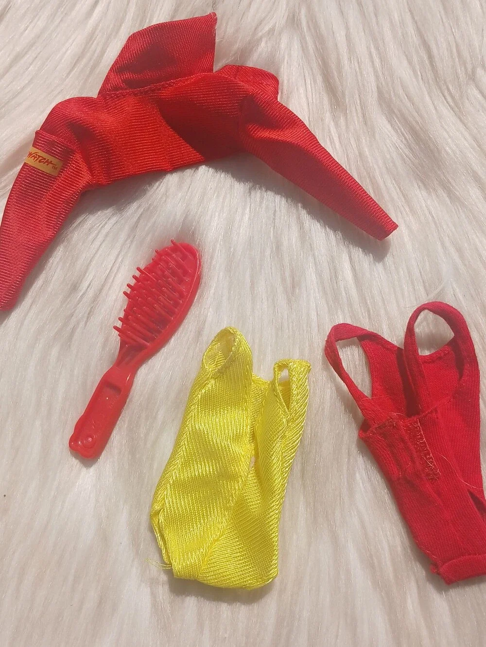 Baywatch Barbie Red Jacket Vintage 90s Doll Clothing Clothes Yellow Swimsuit